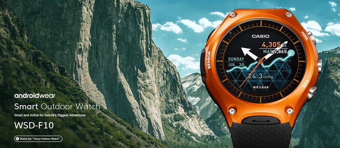 Casio unveils rugged Android Wear smartwatch with dual-layer display