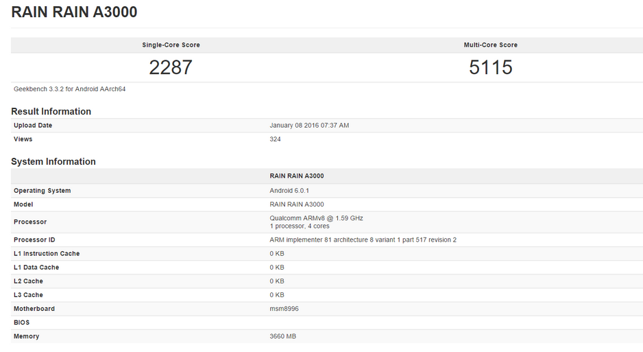 Geekbench test of unknown device shows a Revision 2 of the Snapdragon 820 chipset - Snapdragon 820 chipset with &quot;revision 2&quot; spotted on Geekbench test of unknown device