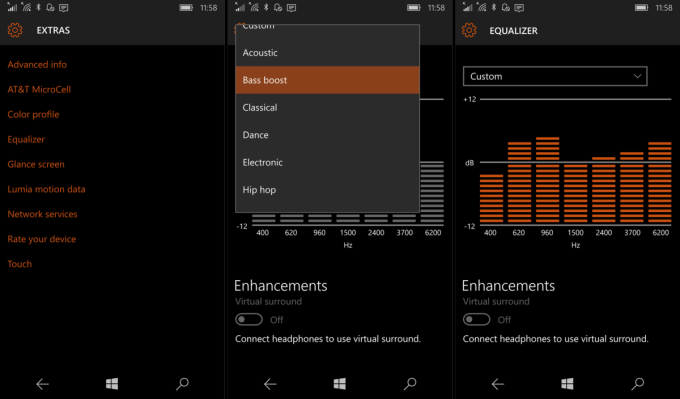 How to use the graphical sound equalizer on the Microsoft Lumia 950 &amp; 950 XL
