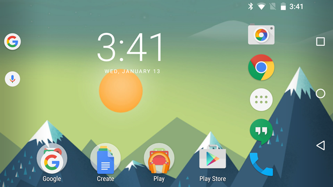Google Now launcher beta with landscape mode support, image courtesy of Android Police - Google Now Launcher beta adds landscape mode, normalized app icon sizes might come in the future