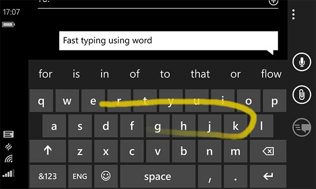Microsoft Word Flow keyboard coming to iOS and Android?
