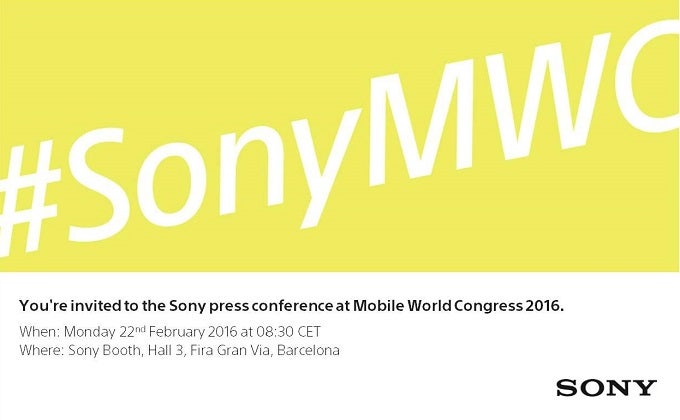 Sony's nondescript  MWC 2016 invite points to a February 22nd event