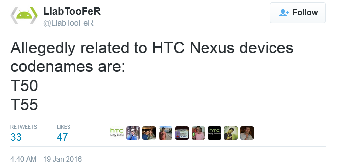 HTC's rumored Nexus devices are allegedly codenamed T50 and T55 - HTC's rumored Nexus handsets are codenamed T50 and T55?