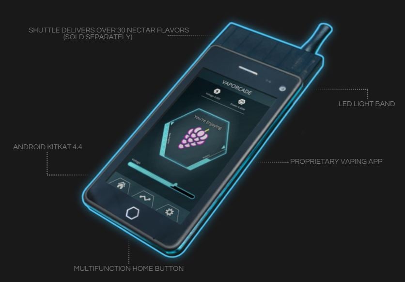 Vaporcade Jupiter, the phone you vape - Did you know: there's a smartphone that you can smoke... err, vape!