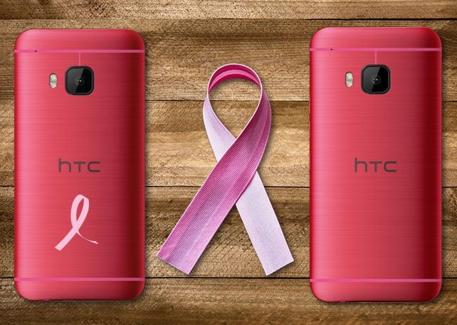 The HTC One M9 looks pretty in pink - Pink obsession: five awesome smartphones available in pink