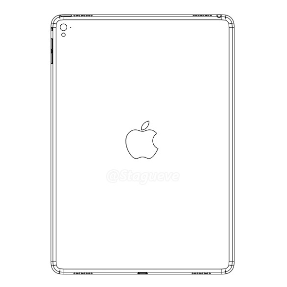 An alleged leaked iPad Air 3 schematic - Apple iPad Air 3 tipped to come with LED flash, four speakers