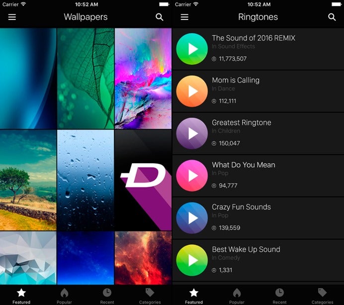 zedge ringtones for iphone app