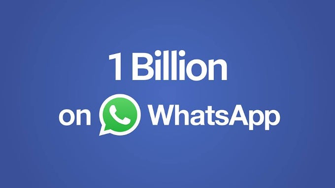 Welcome to the 1 billion users club, WhatsApp!