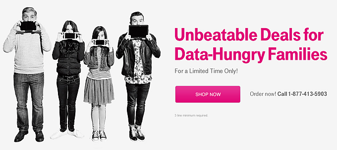 T-Mobile new promo can score you 4 lines with unlimited LTE data for $150 per month