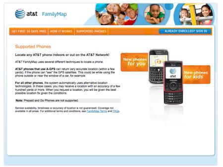 Keep track of your family members with AT&T's FamilyMaps
