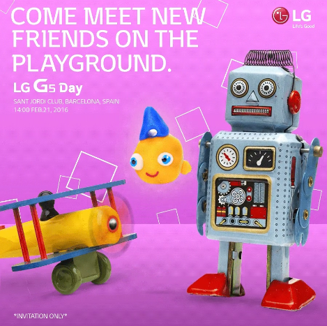 LG&#039;s invite for the LG G5 announcement event. - LG G5 rumor review: a powerhouse with a metal body, Snapdragon 820 chip, and iris scanner security