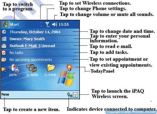 HTC manufactured HP iPAQ hw6500 preview