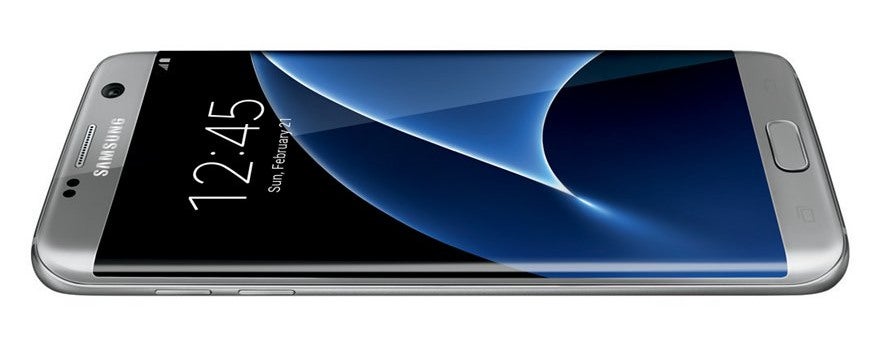 Samsung Galaxy S7 edge appears in silver, looks pretty