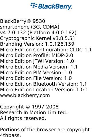It's the 9530's turn as leaked OS 4.7.0.132 for Verizon's BlackBerry Storm appears