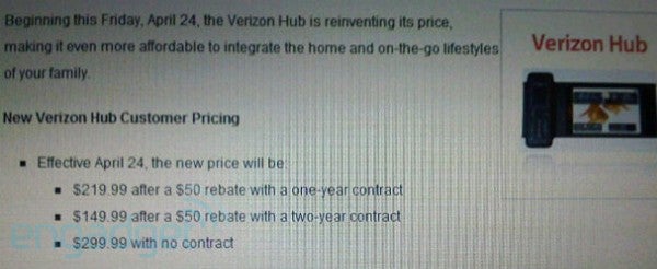 Verizon Hub to get $50 haircut on Friday?