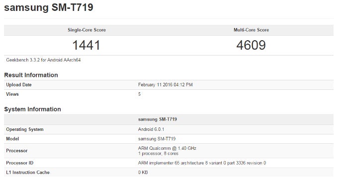 Benchmarks reveal Samsung&#039;s Galaxy Tab S2 upgrades; MWC announcement likely