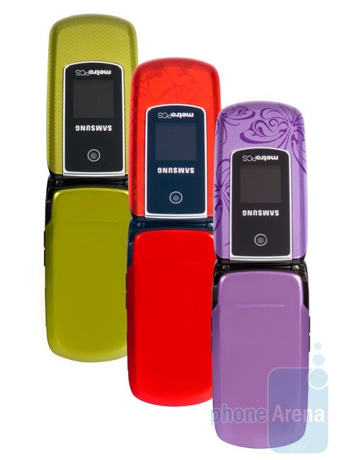 The Samsung Tint SCH-r420 comes with all kinds of colorful faceplates - MetroPCS offers the new Samsung Tint