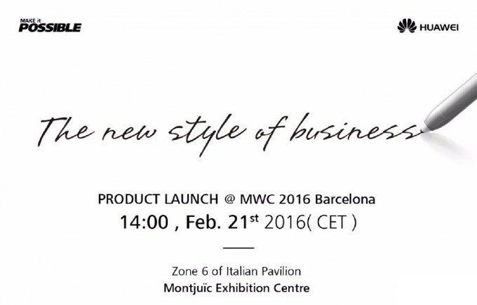 Huawei teases stylus-equipped device to be announced at MWC