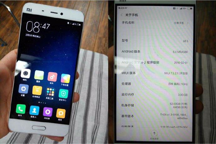Alleged Xiaomi Mi 5 smiles for the camera - Another Xiaomi Mi 5 specs rumor claims 6 GB of RAM; Update: real-life picture leaks, refutes the rumor