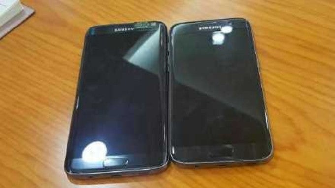 Galaxy S7 edge on the left, Galaxy S7 on the right - Galaxy S7 edge on the left, Galaxy S7 on the right: leak allows for a preliminary size comparison