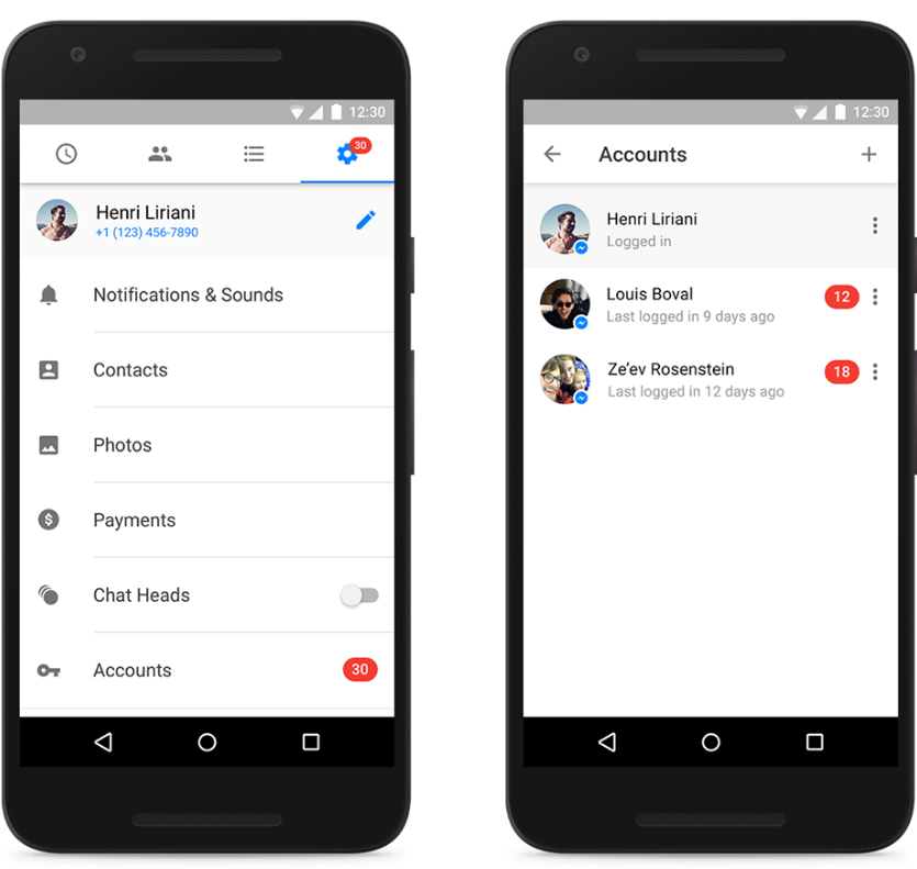 Update to Facebook Messenger adds support for multiple accounts - Multiple account support comes to Facebook Messenger on Android