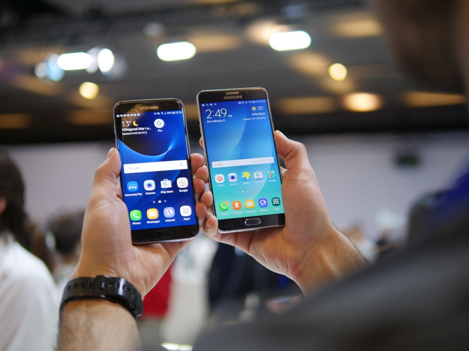 Samsung Galaxy S7 edge vs Samsung Galaxy Note 5: first look