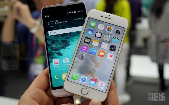 LG G5 vs Apple iPhone 6s: first look