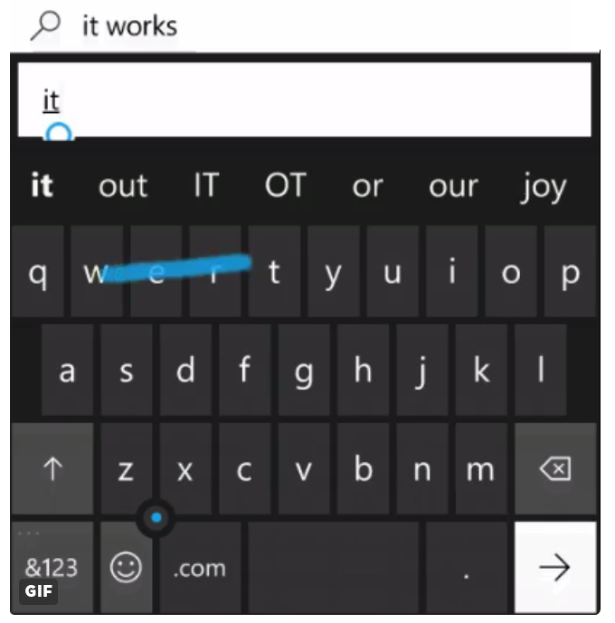 The latest build allows word flow to work in the Edge Browser&#039;s address box - New Windows 10 Mobile build 10586.122 is getting tested inside Microsoft