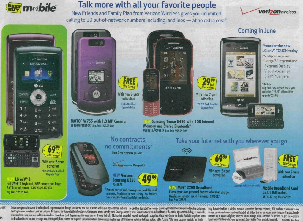 UPDATED LG enV3 and enV Touch coming to Best Buy