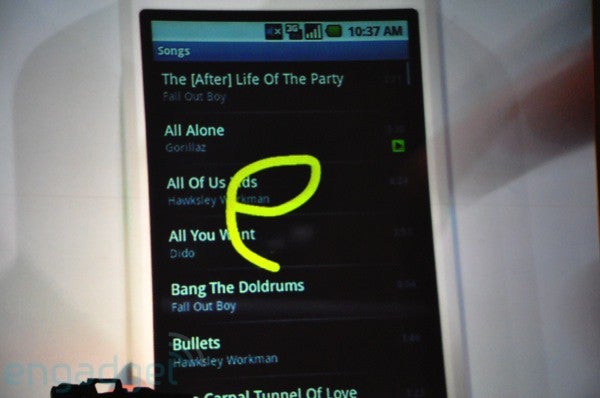 Donut features displayed at Google I/O