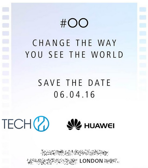 Huawei sends out invitations for a media event to take place April 6th - Huawei sends out invitations to April 6th event; unveiling of Huawei P9 is hinted at