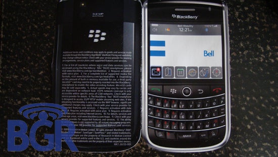 BlackBerry Tour Canadian bound for Bell?