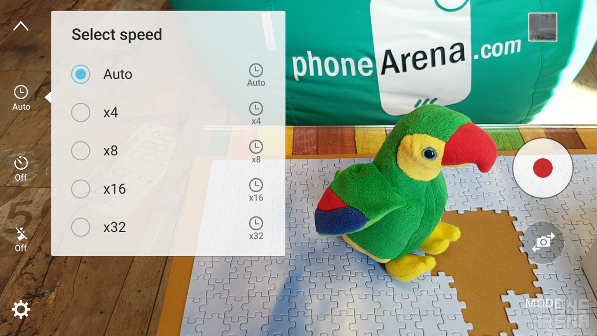 You can choose between a couple of recording speeds - Showcase: Hyperlapse on the Samsung Galaxy S7 and S7 edge is awesome