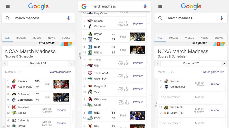 Google Now - 5 great apps to watch March Madness games streamed to your iPhone and Android