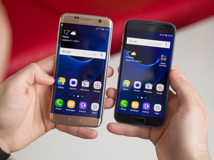 I almost dropped the Galaxy S7 edge moments after this picture was taken. Crisis at the office = averted! - PhoneArena authors' thoughts on the Samsung Galaxy S7 & S7 edge