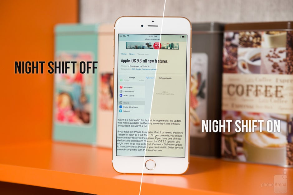 The downside of Night Shift is that it throws colors out of balance - iOS 9.3 features Night Shift, lockable Notes, new Quick Actions, and more; here's our review