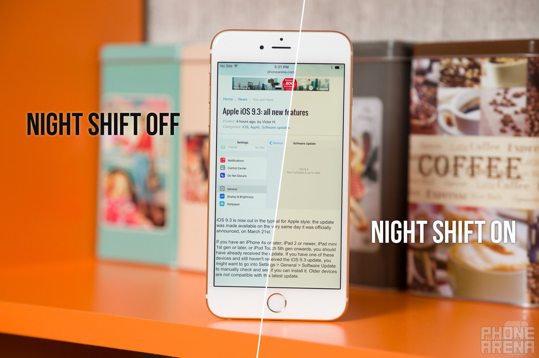 The downside of Night Shift is that it throws colors out of balance - iOS 9.3 features Night Shift, lockable Notes, new Quick Actions, and more; here&#039;s our review
