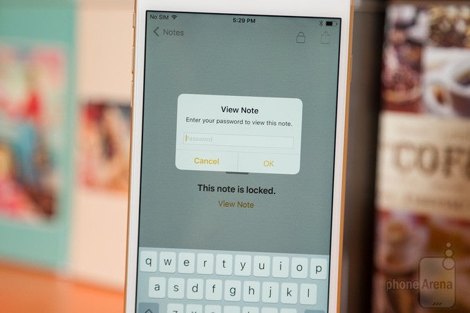 Notes in iOS 9.3 can be protected with a password or a scan of a fingerprint - iOS 9.3 features Night Shift, lockable Notes, new Quick Actions, and more; here's our review