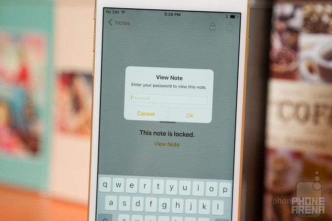 Notes in iOS 9.3 can be protected with a password or a scan of a fingerprint - iOS 9.3 features Night Shift, lockable Notes, new Quick Actions, and more; here&#039;s our review