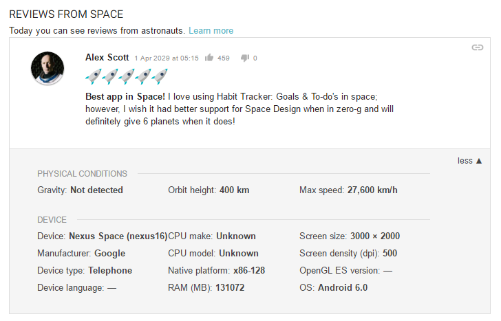 Google&#039;s Nexus Space smartphone still runs Marshmallow in 2029