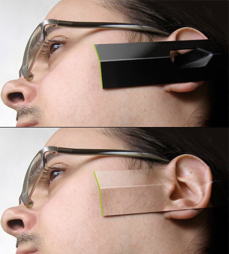 New concept uses camouflaging ear phone design