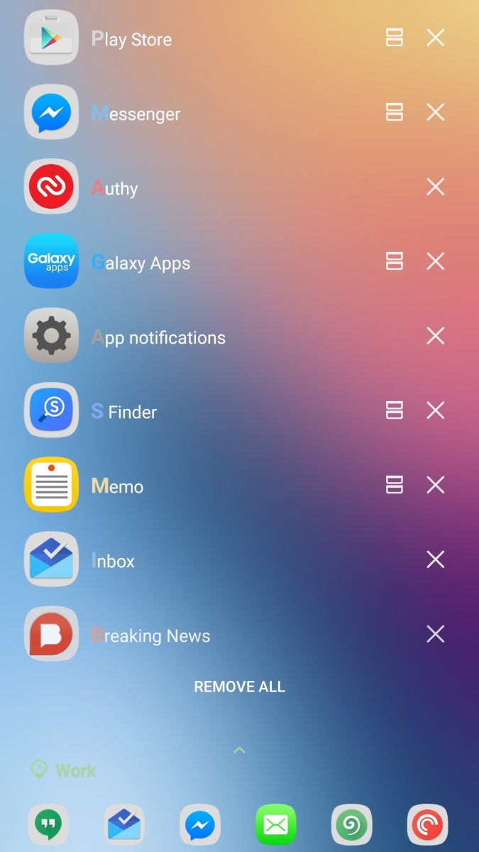 The redesigned Recent Apps screen - Samsung&#039;s Good Lock UI is an interesting alternative version of default TouchWiz