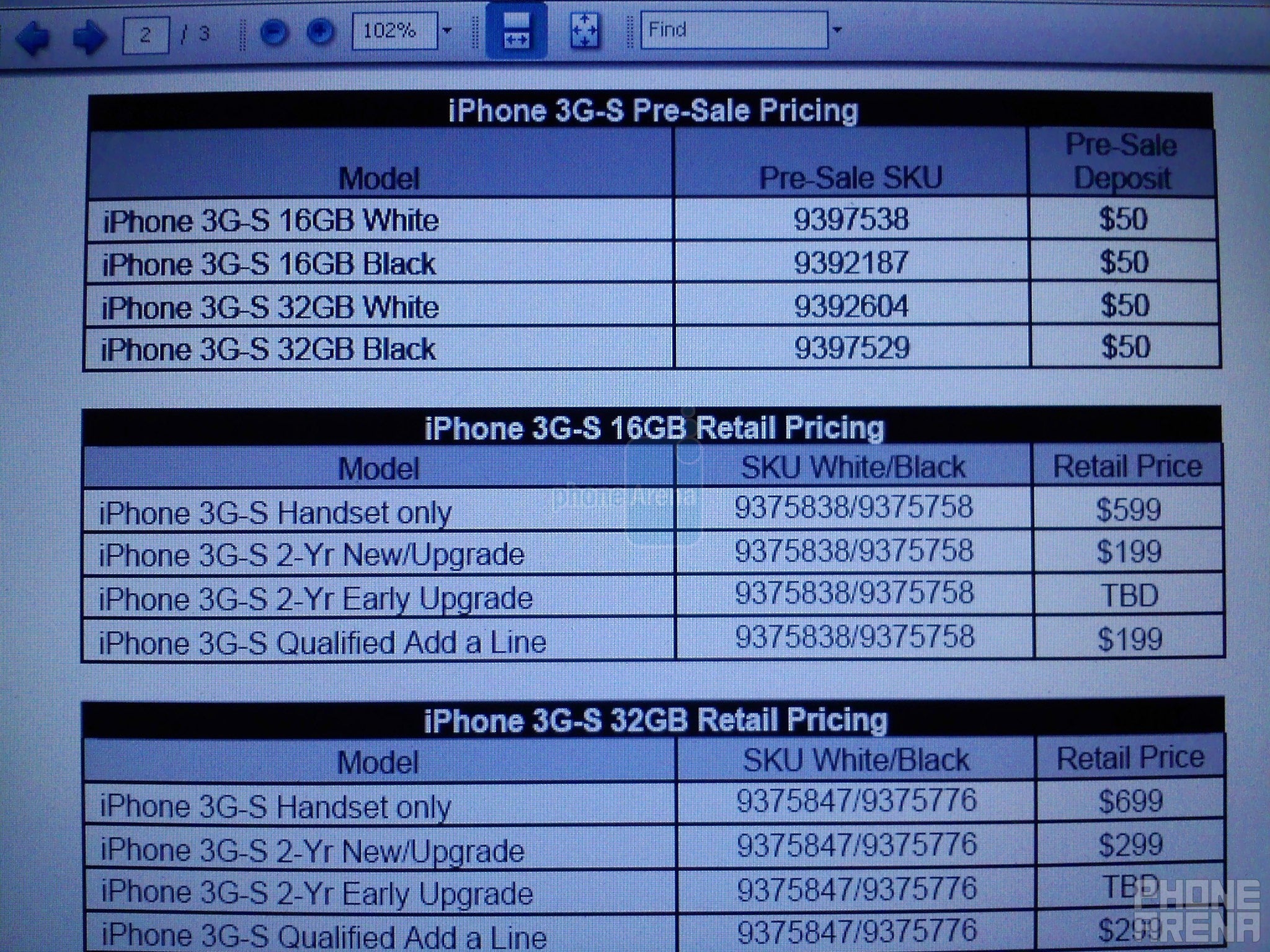 Best Buy offering pre-orders on all new versions of the iPhone 3G S
