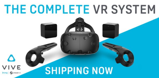 The HTC Vive VR system starts shipping today - HTC Vive VR system starts shipping today