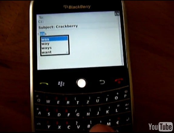 BlackBerry 5.0 OS offers SureType on full QWERTY models?