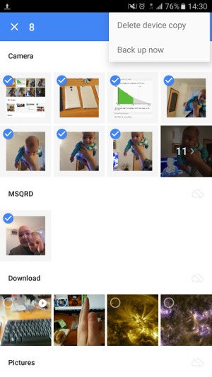 Google Photos now lets you manually backup select photos