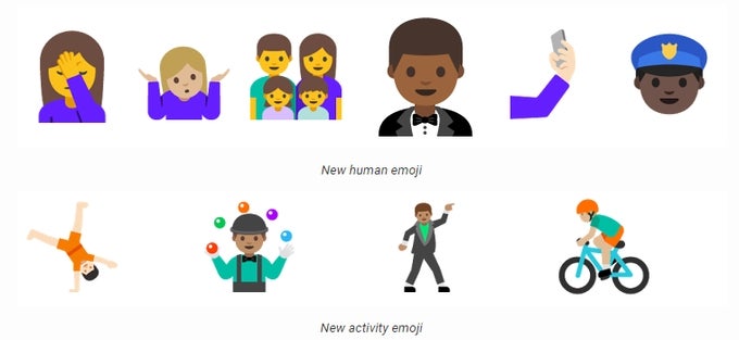 The new emoji in Android N - Google launches second Android N Preview complete with new Vulkan 3D rendering API