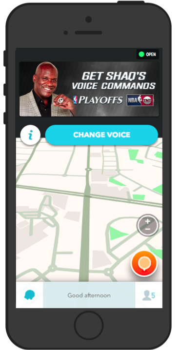Waze adds Shaq's voice to navigation for NBA Playoffs