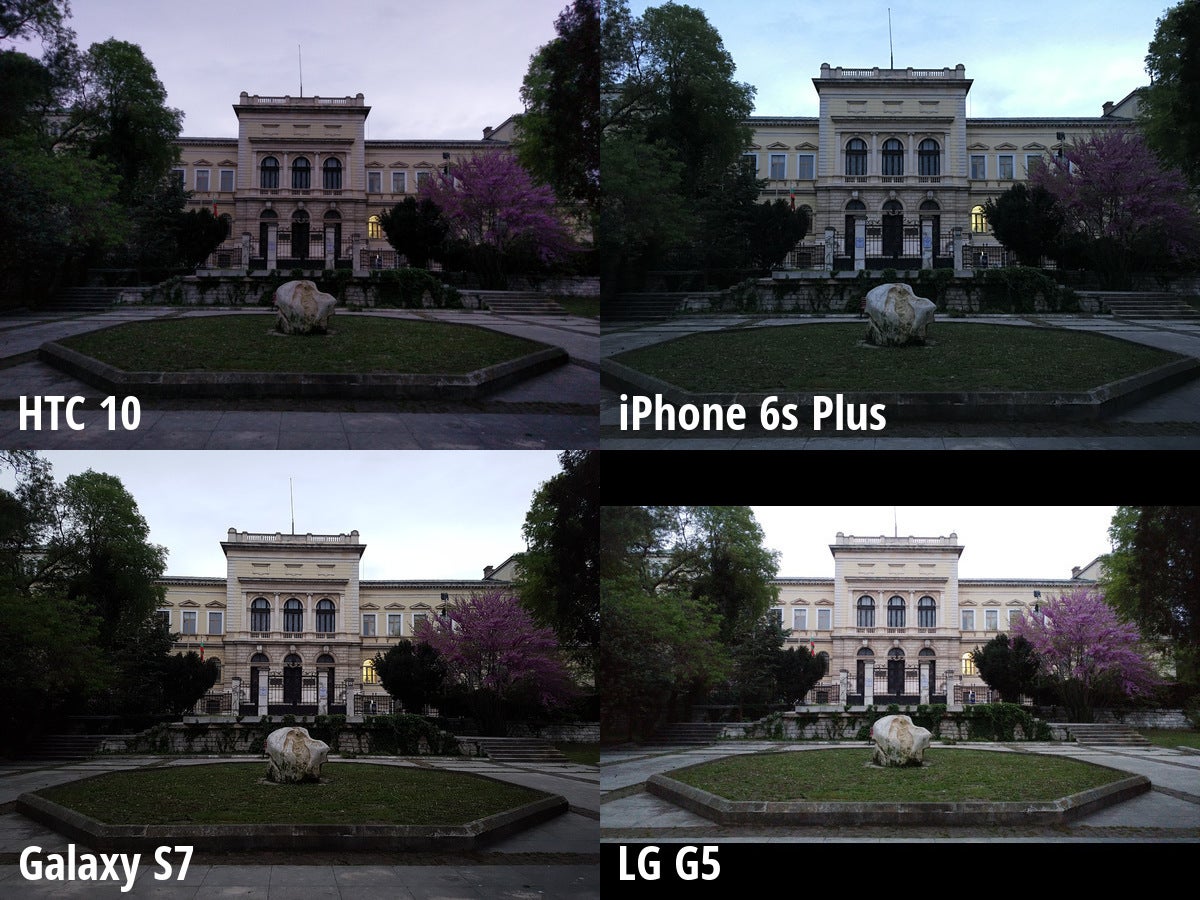 HTC 10 vs iPhone 6s Plus, Galaxy S7, LG G5: low light camera comparison