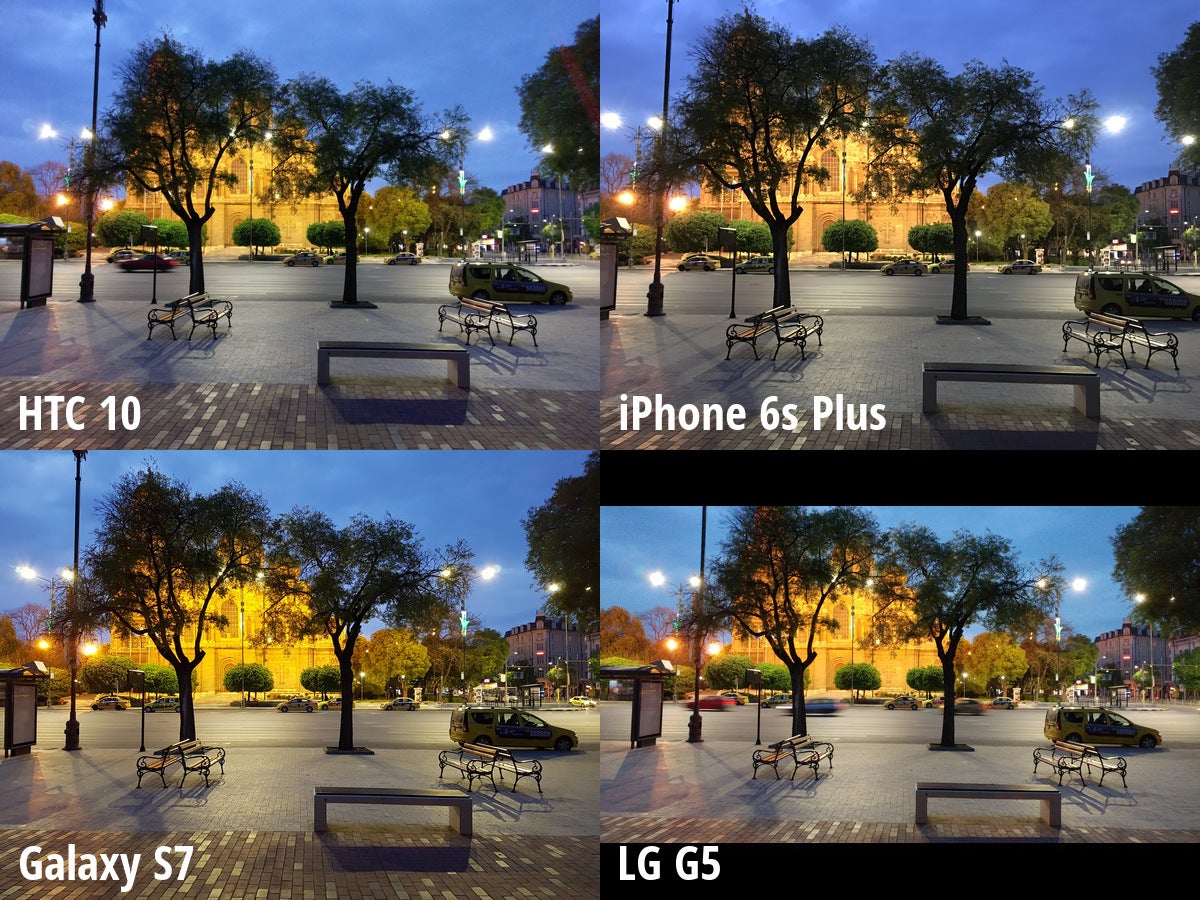 HTC 10 vs iPhone 6s Plus, Galaxy S7, LG G5: low light camera comparison